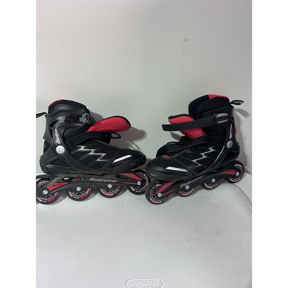 Bladerunner Advantage Pro XT Inline Mens Skates US 10 Rollerblade Black Red 80mm - Picture 1 of 11